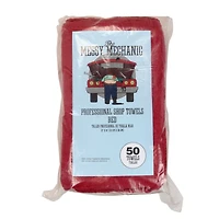 Arkwright Home Messy Mechanic Shop Towels (50 Pack), Terry Cotton Cleaning Rags, 12x14 in., Color Options