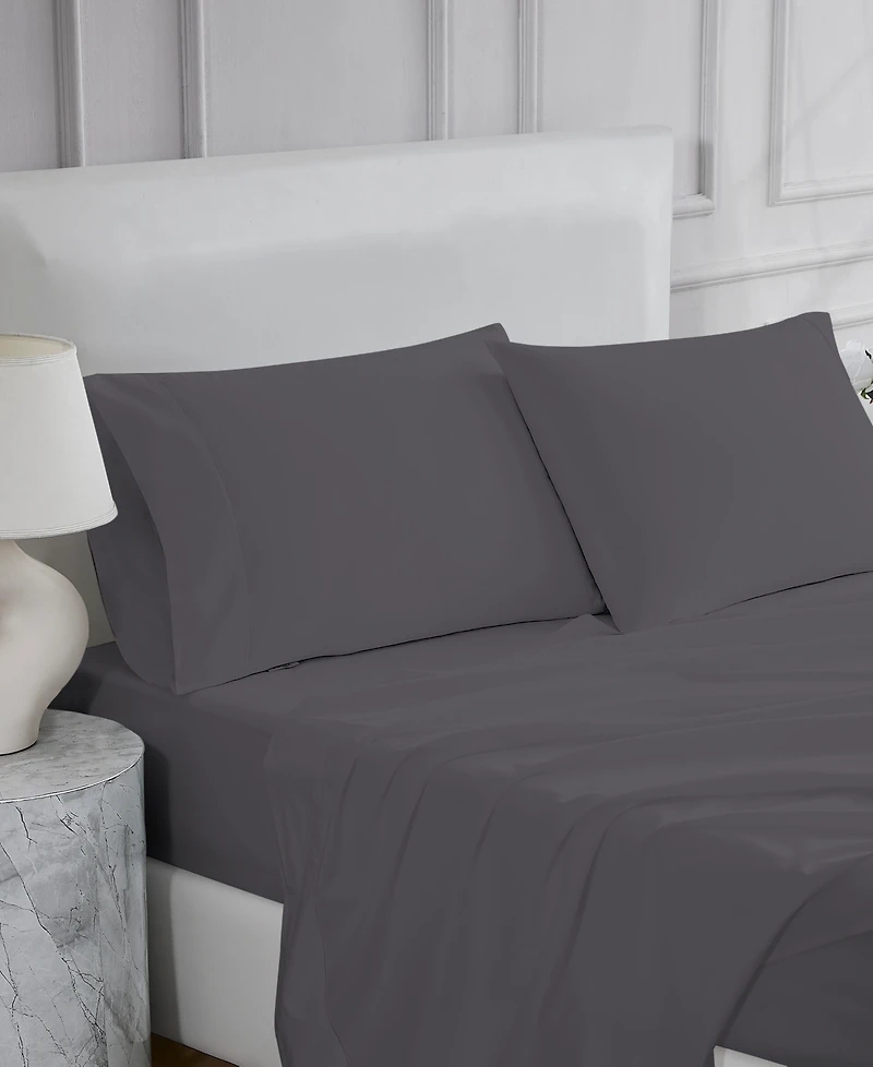 Color Sense 300 Thread Count 100% Cotton Sateen 4-Pc. Sheet Set