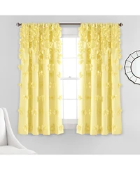 Lush Decor Riley Window Curtain Panel