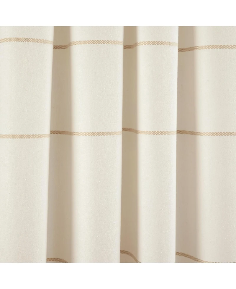 Lush Decor Farmhouse Boho Stripe Woven Tassel Yarn Dyed Cotton Window Curtain Panels