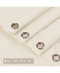 Caromio Waterproof Fabric Shower Curtain Liner with Magnets
