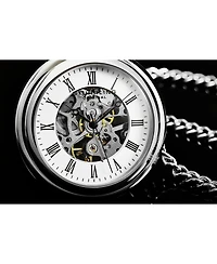 Stuhrling Vintage Hand-wind 47mm Skeleton Pocket Watch