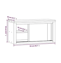 vidaXL Kitchen Wall Cabinet with Sliding Doors Stainless Steel