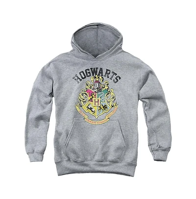 Harry Potter Youth Hogwarts Crest Pull Over Hoodie / Hooded Sweatshirt