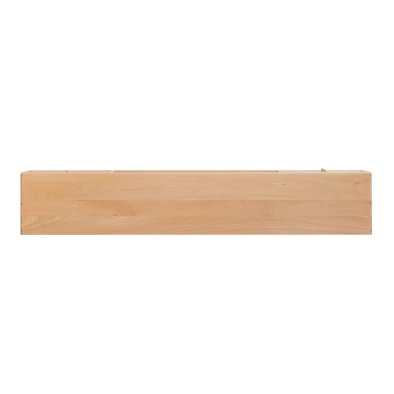 Solid Beech Tv Cabinet with Chinese Glass Doors, Storage Space
