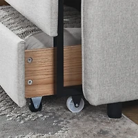Simplie Fun Twin Daybed with Trundle, Storage Drawers & Flat Arms