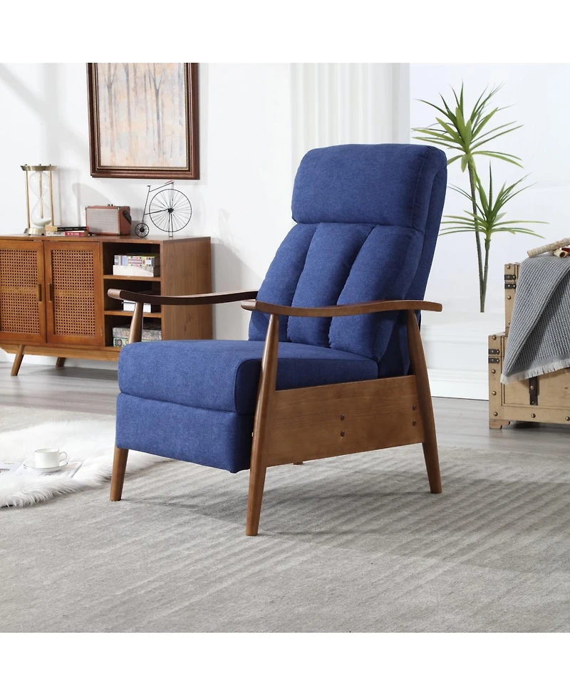 Streamdale Wood Frame Armchair, Modern Accent Chair Lounge Chair For Living Room