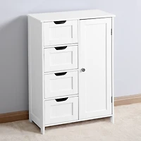 Streamdale Furniture Bathroom Storage Cabinet with Adjustable Shelf and Drawer
