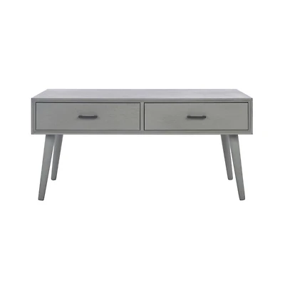 Safavieh Mozart Mid Century 2 Drawer Coffee Table