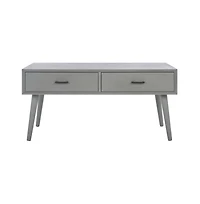 Safavieh Mozart Mid Century 2 Drawer Coffee Table