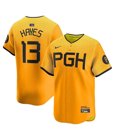 Nike Men's Ke'Bryan Hayes Gold Pittsburgh Pirates City Connect Limited Player Jersey