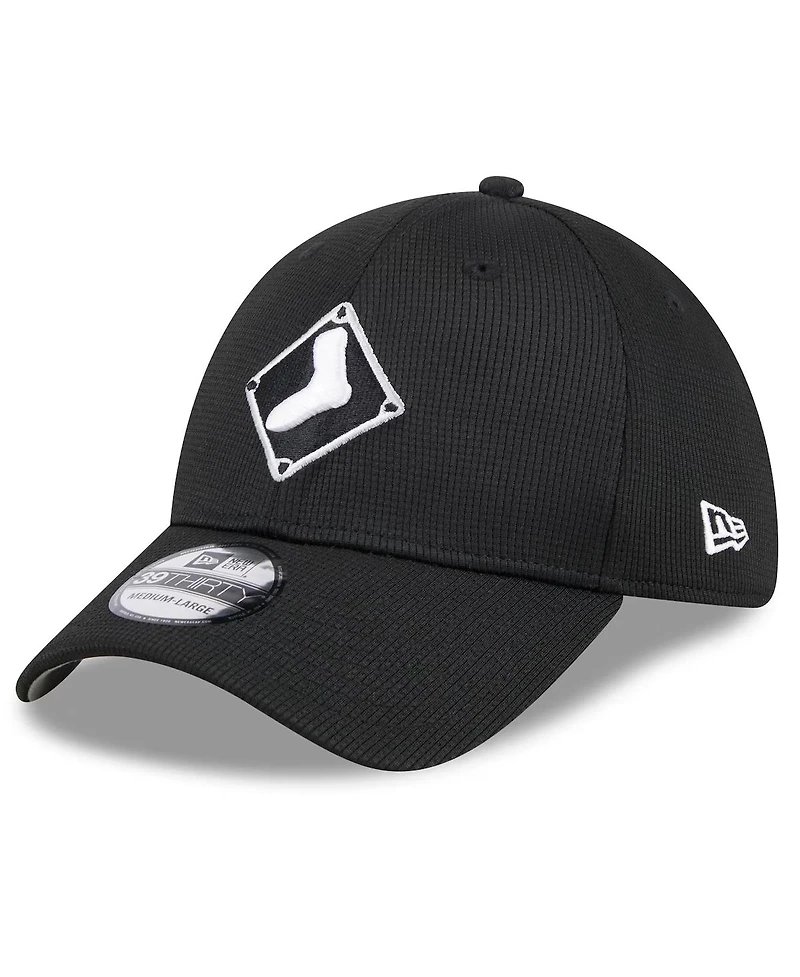 New Era Men's Black Chicago White Sox Batting Practice 39THIRTY Flex Hat