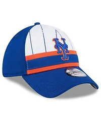 New Era Men's White New York Mets 2024 Batting Practice 39THIRTY Flex Hat