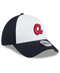 New Era Men's White Atlanta Braves 2024 Batting Practice 39THIRTY Flex Hat
