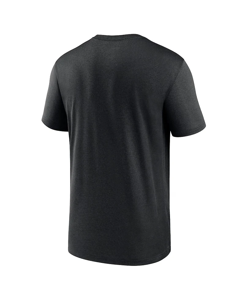 Nike Men's Black Miami Marlins Home Plate Icon Legend Performance T-Shirt