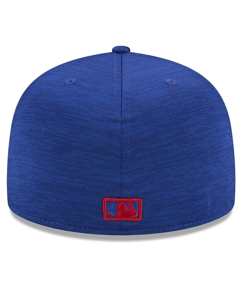 New Era Men's Royal Chicago Cubs 2024 Clubhouse 59FIFTY Fitted Hat