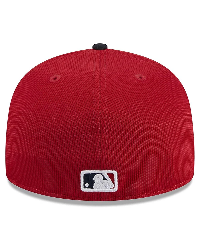 New Era Men's Red Boston Sox 2024 Batting Practice 59FIFTY Fitted Hat