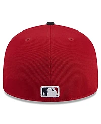 New Era Men's Red Boston Sox 2024 Batting Practice 59FIFTY Fitted Hat