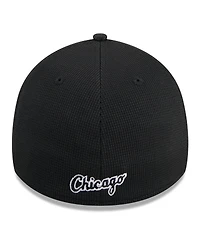 New Era Men's Black Chicago White Sox Batting Practice 39THIRTY Flex Hat