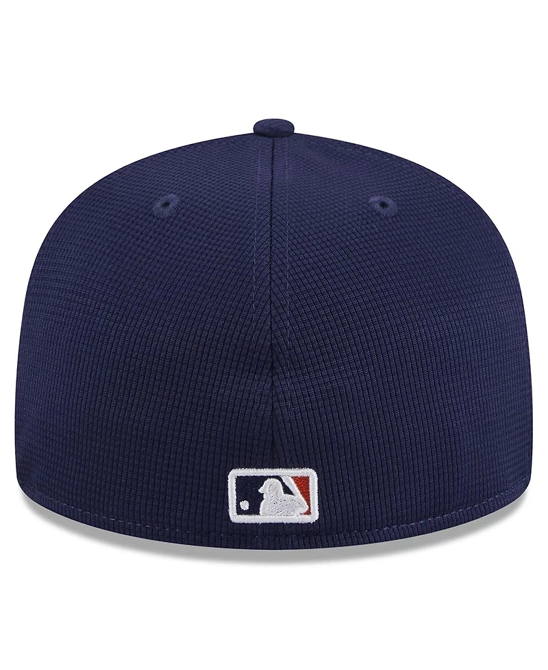 New Era Men's Orange Houston Astros 2024 Batting Practice 59FIFTY Fitted Hat