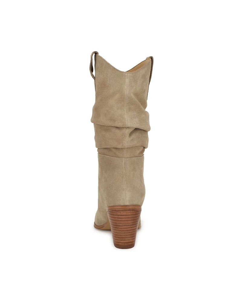 Nine West Women's Kadon Pointy Toe Block Heel Dress Booties