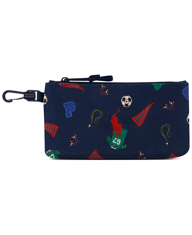 Polo Ralph Lauren Big Boys Backpack, Lunch Box and Pencil Case Combo Set, 3 Piece