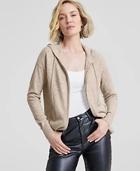 Charter Club Petite 100% Cashmere Zip Hoodie, Created for Macy's