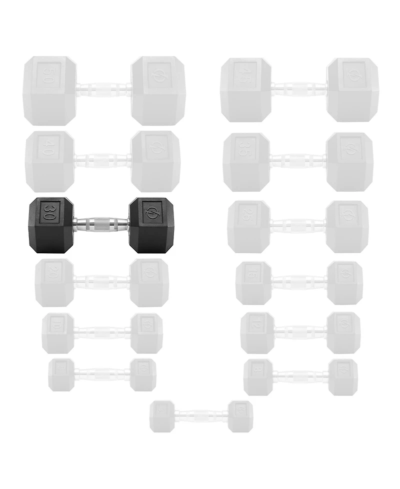 Philosophy Gym Rubber Coated Hex Dumbbell Hand Weight