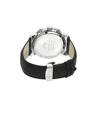 Porsamo Bleu Nyc Chrono Genuine Leather Two Tone & Black Men's Watch 1281DNYL