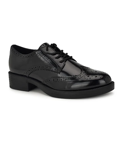 Nine West Women's Studey Lace-Up Wingtip Oxford Shoes