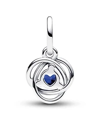 Pandora Sterling Silver Birthday Circle Stone Dangle Charm