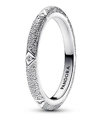Pandora Texture Clear Cubic Zirconia Stones Ring