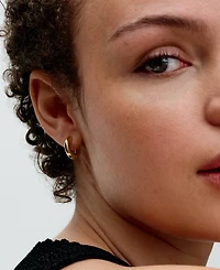 Pandora 14K Gold-Plated Round Open Hoop Earrings