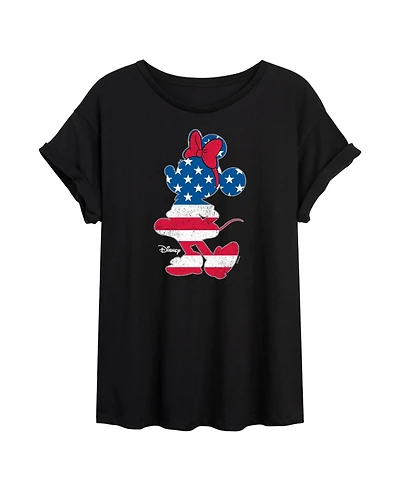 Hybrid Apparel Trendy Juniors Minnie Mouse Graphic Oversized Tee