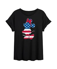 Hybrid Apparel Trendy Juniors Minnie Mouse Graphic Oversized Tee