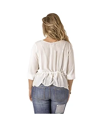 Standards & Practices Women's Plus Size Pull Over Boxy Top