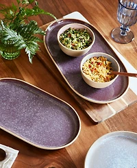 Portmeirion Minerals Medium Oval Platter, Amethyst