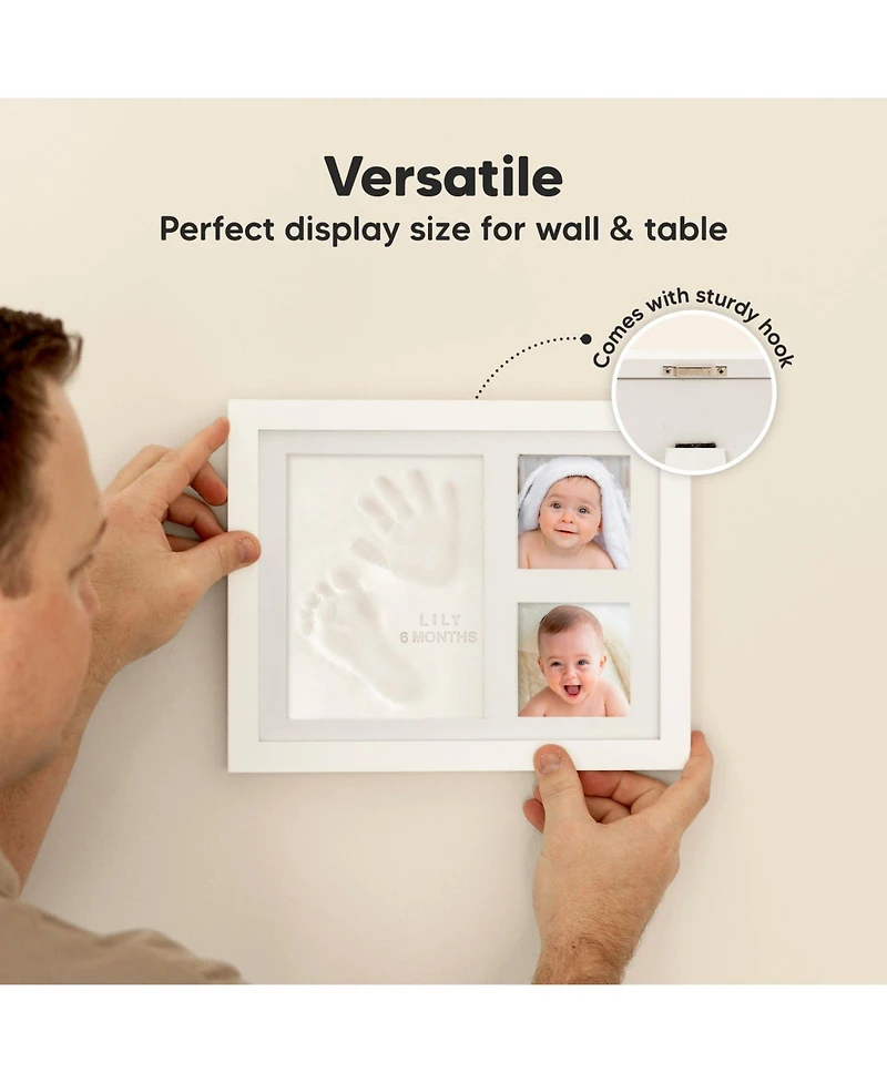 Solo Baby Hand and Footprint Kit, Keepsake Picture Frames, Handprint Newborn Girl, Boy Gifts