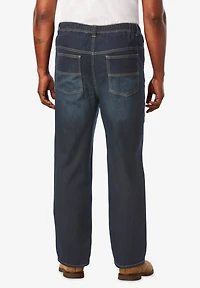 KingSize Big & Tall 5-Pocket Relaxed Fit Denim Look Sweatpants