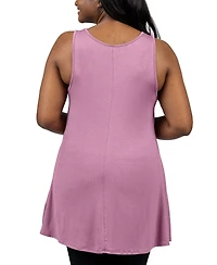 24seven Comfort Apparel Plus Sleeveless Tunic Tank Top