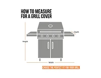 Khomo Gear Bbq Grill Cover - Black - 43" x 26" x 30" Inch