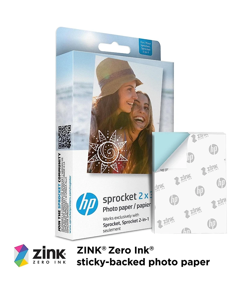 Hp Sprocket Portable 2x3" Instant Photo Printer & Accesories Starter Bundle