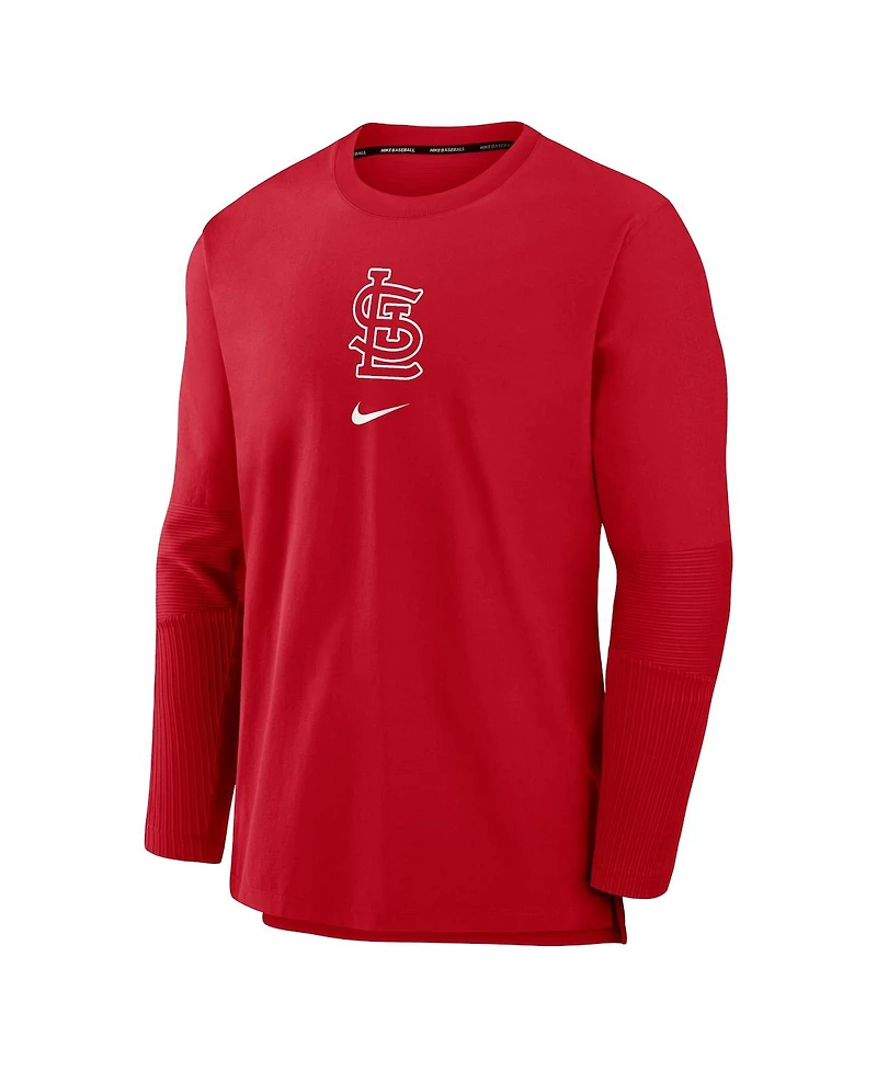 Nike Men's Red St. Louis Cardinals Authentic Collection Player Performance Pullover Sweatshirt