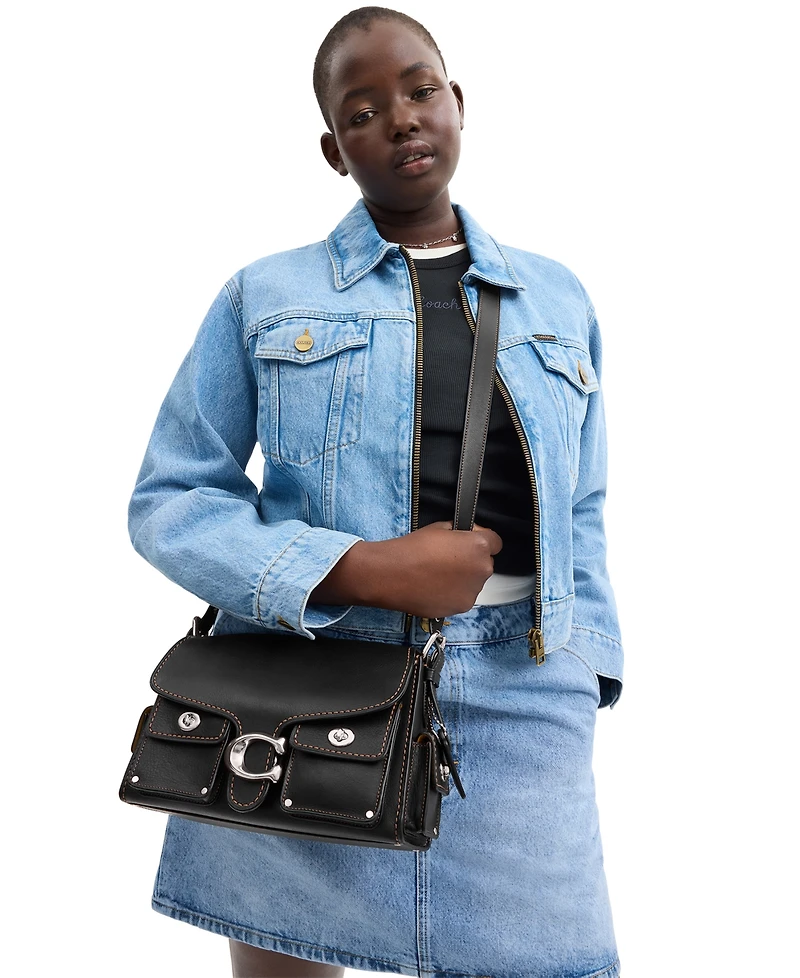 Coach Cargo Turnlock Soft Western Tabby Leather Shoulder Bag