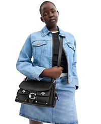Coach Cargo Turnlock Soft Western Tabby Leather Shoulder Bag