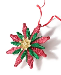Holiday Lane Christmas Glitters Gold-Tone Starburst Snowflake Ornament, Exclusively at Macy's