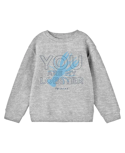 Friends Boys Tv Show You're My Lobster Youth Athletic Heather Long Sleeve Shirt
