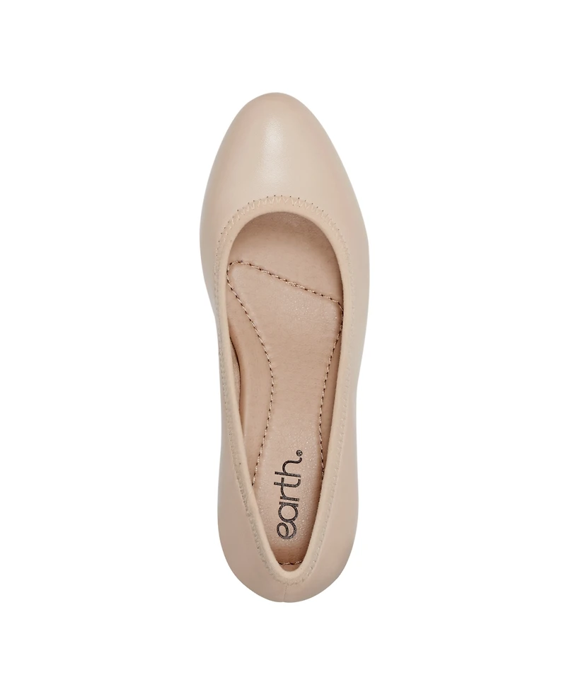 Earth Women's Rellia Block Heel Ballet Pumps