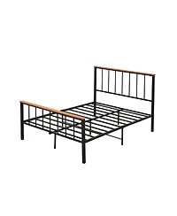 Full Bed Frame with Headboard and Footboard-Full Size