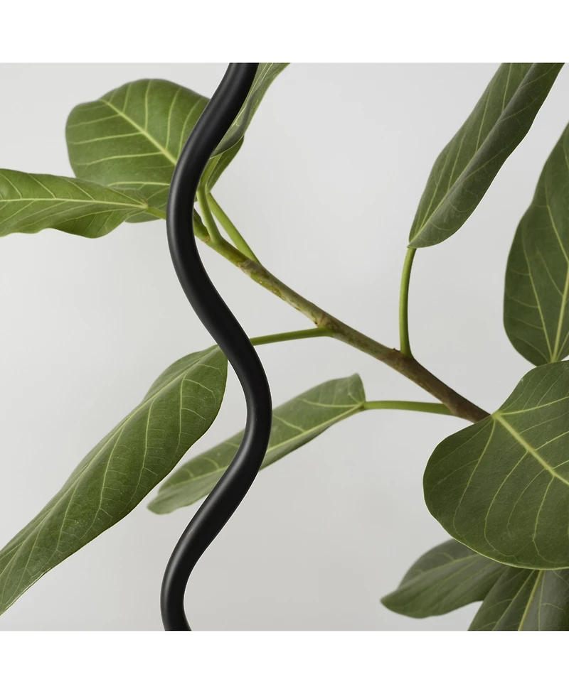 Squiggle 22" Led Contemporary Modern Floor Lamp with Empire Shade
